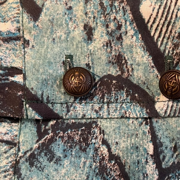 NWT! Just Cavalli By Roberto Cavalli Fish Scale Blouse Size: XS - Picture 11 of 15